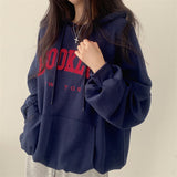 Letter Printed Hoodie Female American Style