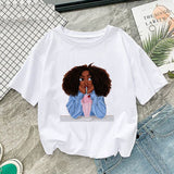 White short sleeved slim woman T-shirt