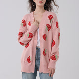 Women's Comfort And Casual Strawberry Sweater