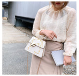 Fashion embroidered small square bag