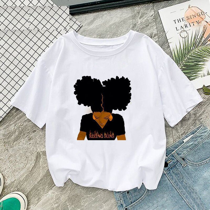 White short sleeved slim woman T-shirt