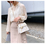 Fashion embroidered small square bag