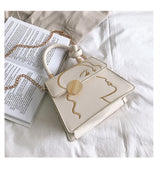 Fashion embroidered small square bag