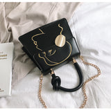 Fashion embroidered small square bag