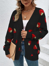 Women's Comfort And Casual Strawberry Sweater
