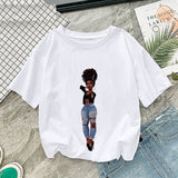 White short sleeved slim woman T-shirt