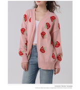 Women's Comfort And Casual Strawberry Sweater