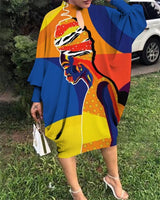 Fashion Printed Dress For Woman